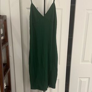 Forever 21 Dark Green Midi Dress